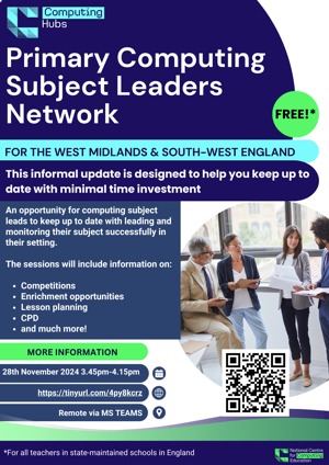 Primary Computing Subject Leaders Network (28thNov2024)